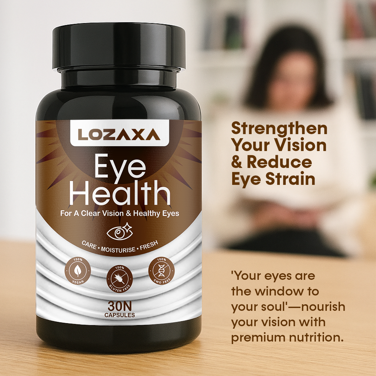 Lozaxa ® Eye Supplements for Eye Health | Strengthen Your Vision & Reduce Eye Strain