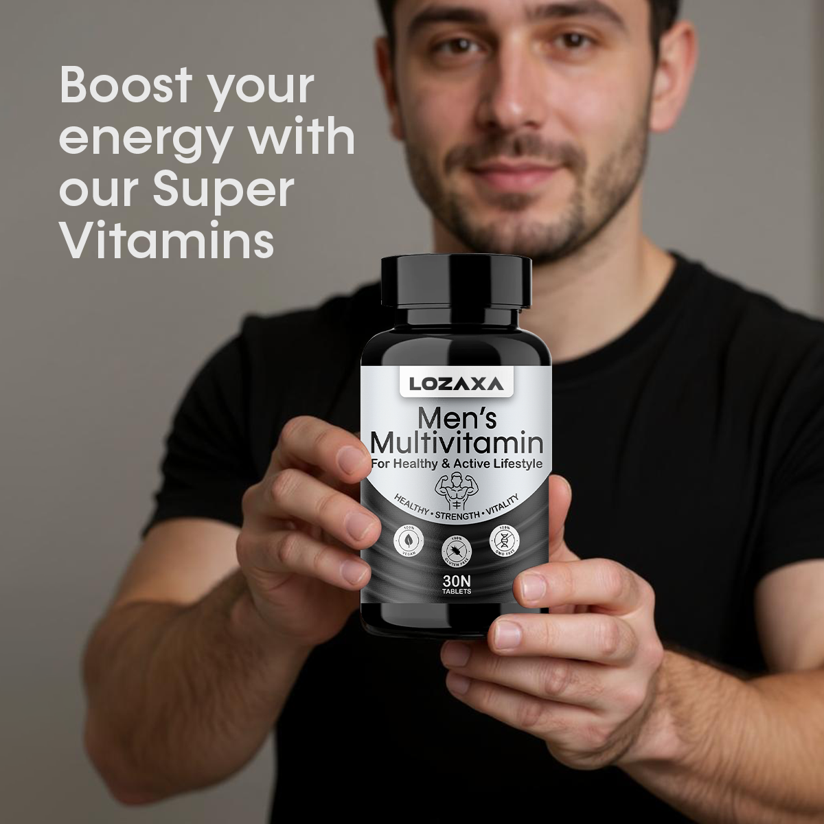 Lozaxa ® Men's Multivitamins | Improve Strength, Stamina & Vitality