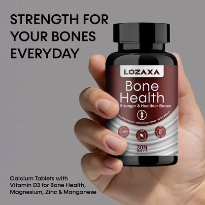 Lozaxa ® Calcium Tablets with Vitamin D3 for Bone Health | With Magnesium, Zinc & Manganese